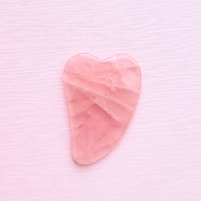 Mei Apothecary Mini Rose Quartz Gua Sha Tool