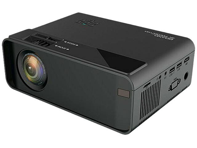 Mini Projector, CiBest Video Projector Outdoor Movie Projector, 4500 lux LED Portable Home Theater Projector 1080P and 200" Supported, Compatible with PS4, PC via HDMI, VGA, TF, AV and USB