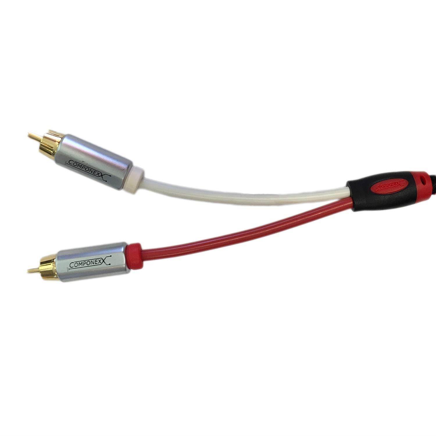 Componexx Xtreme Series Stereo Audio Cable (2-RCA to 2-RCA), 1 Meter (3.28ft)