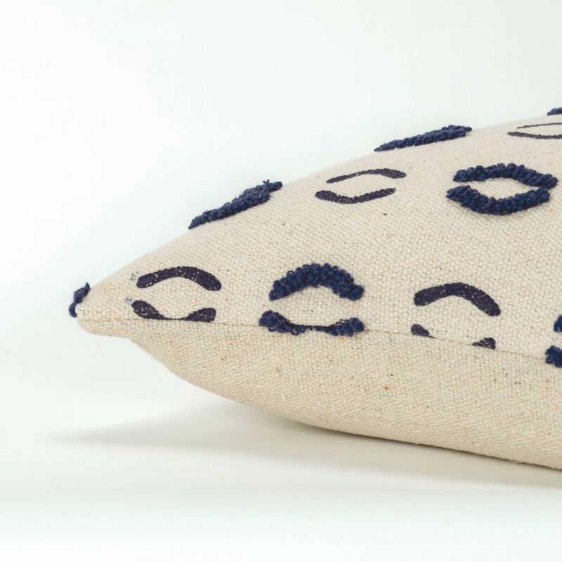 20"x20" Geometric Motif Polyester Filled Pillow Navy - Donny Osmond Home