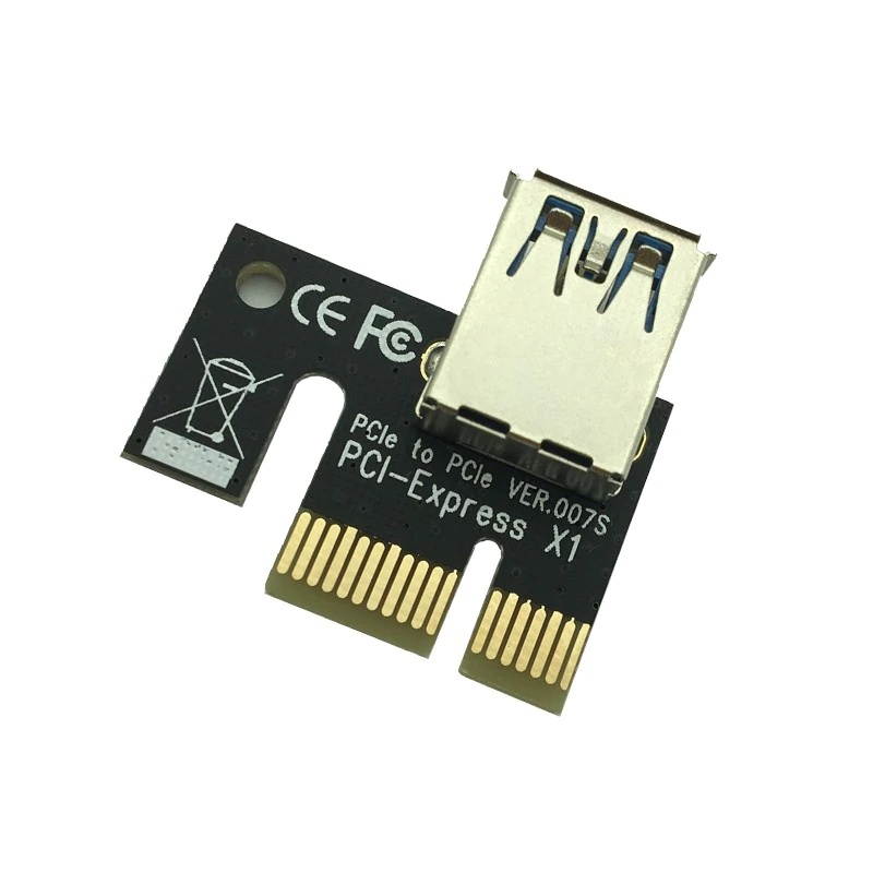 USB 3.0 Extender Flexible Cable PCIE PCI E PCI Express 1X to 16X Riser Card SATA 4Pin 6Pin Power for Bitcoin BTC Miner Mining