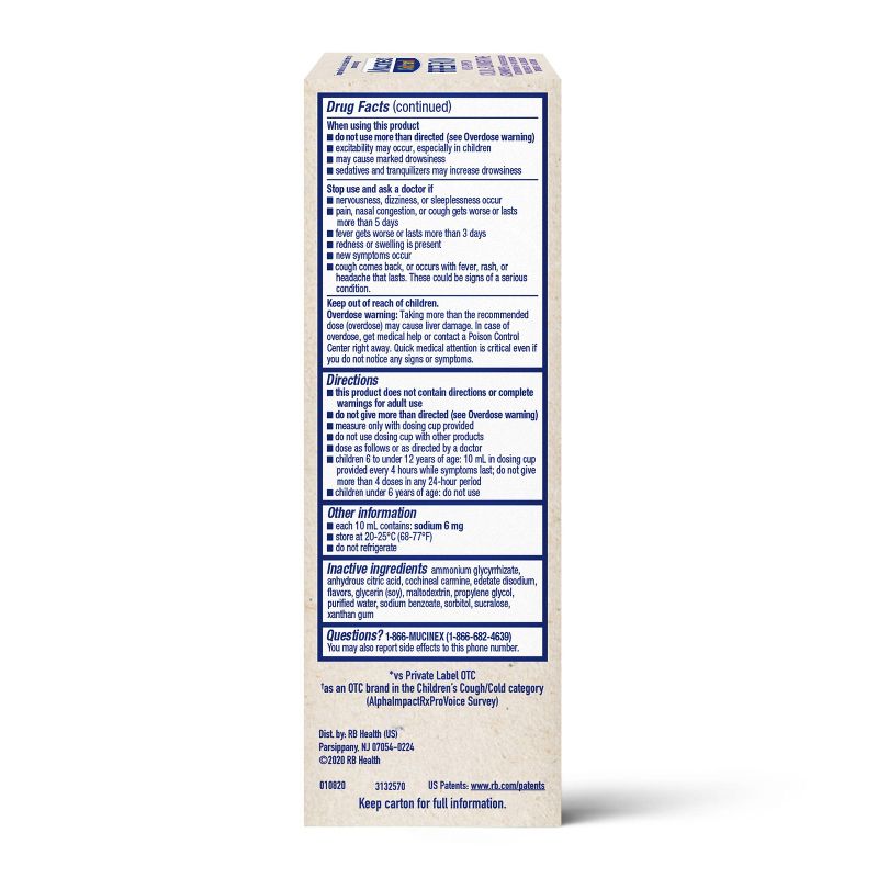 Mucinex Children's Free From Multi-Symptom Cold & Flu Nighttime Suppressant - 4 fl oz