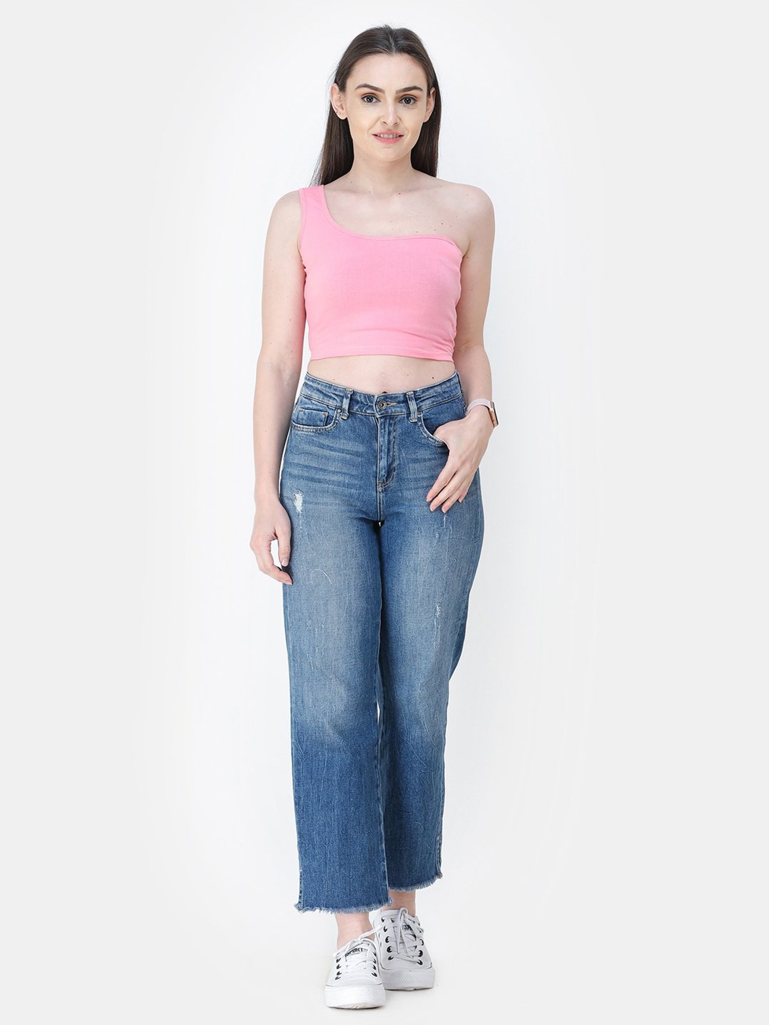 Cation Pink Crop Top
