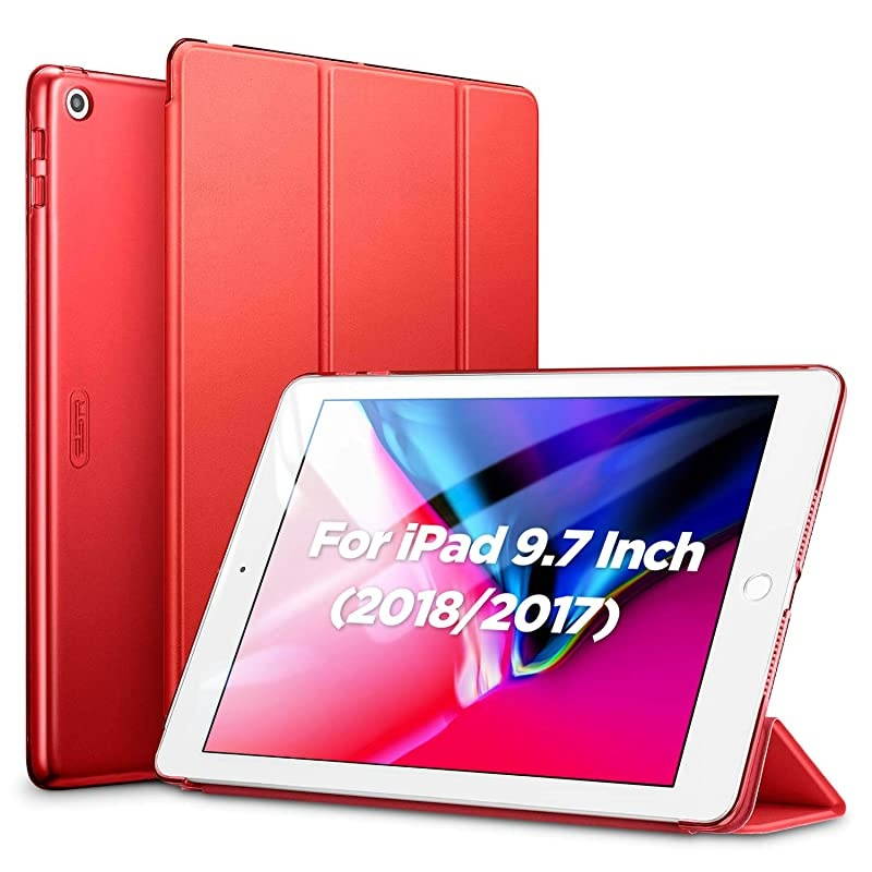 Yippee Trifold Smart Case for iPad 6th Generation 20182017 Not for iPad 102 Lightweight MultiAngle Viewing Stand Case Auto SleepWake for iPad 5th6th Gen Red