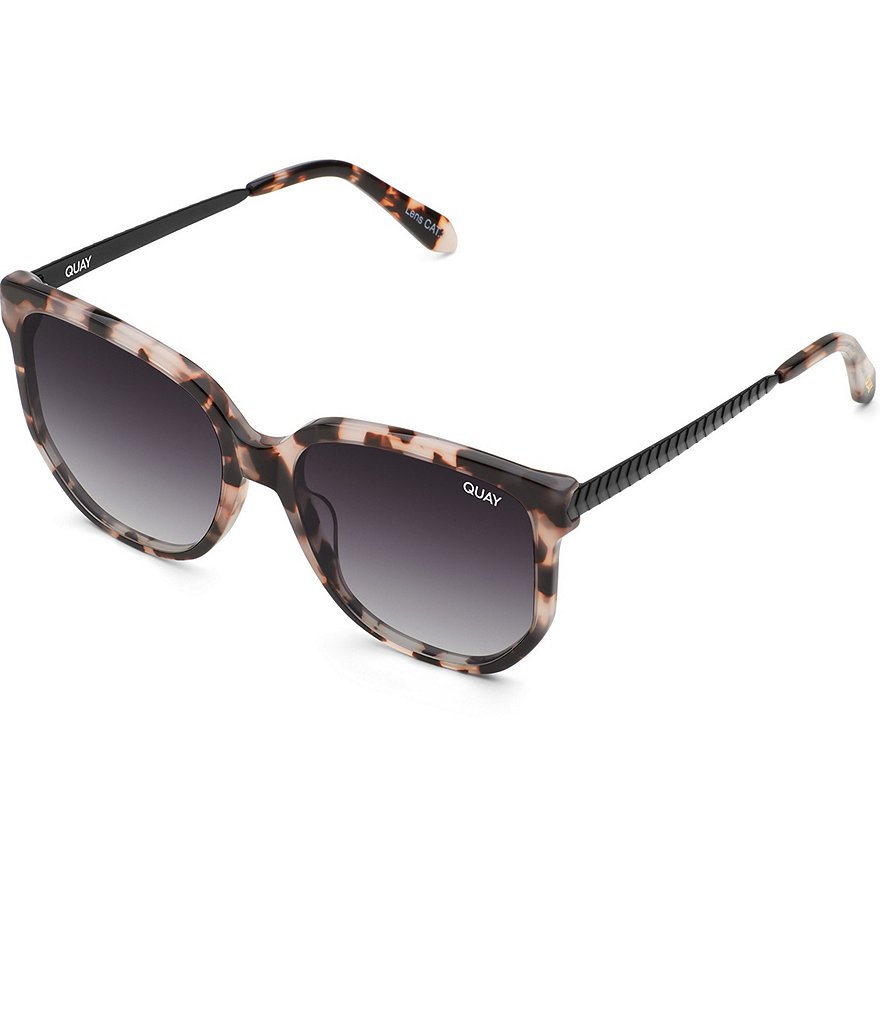 Quay Australia Coffee Run Oversized Round Cat Eye Sunglasses