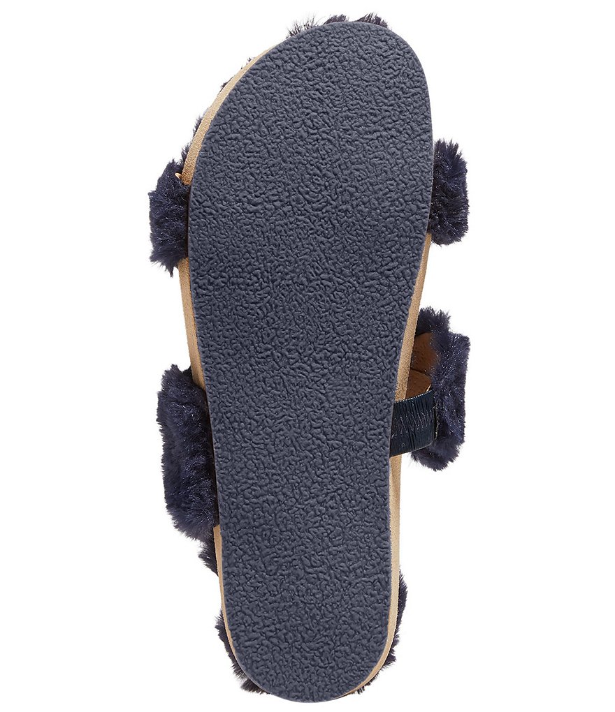 Jack Rogers Lauren Comfort Cozy Faux Fur Slides