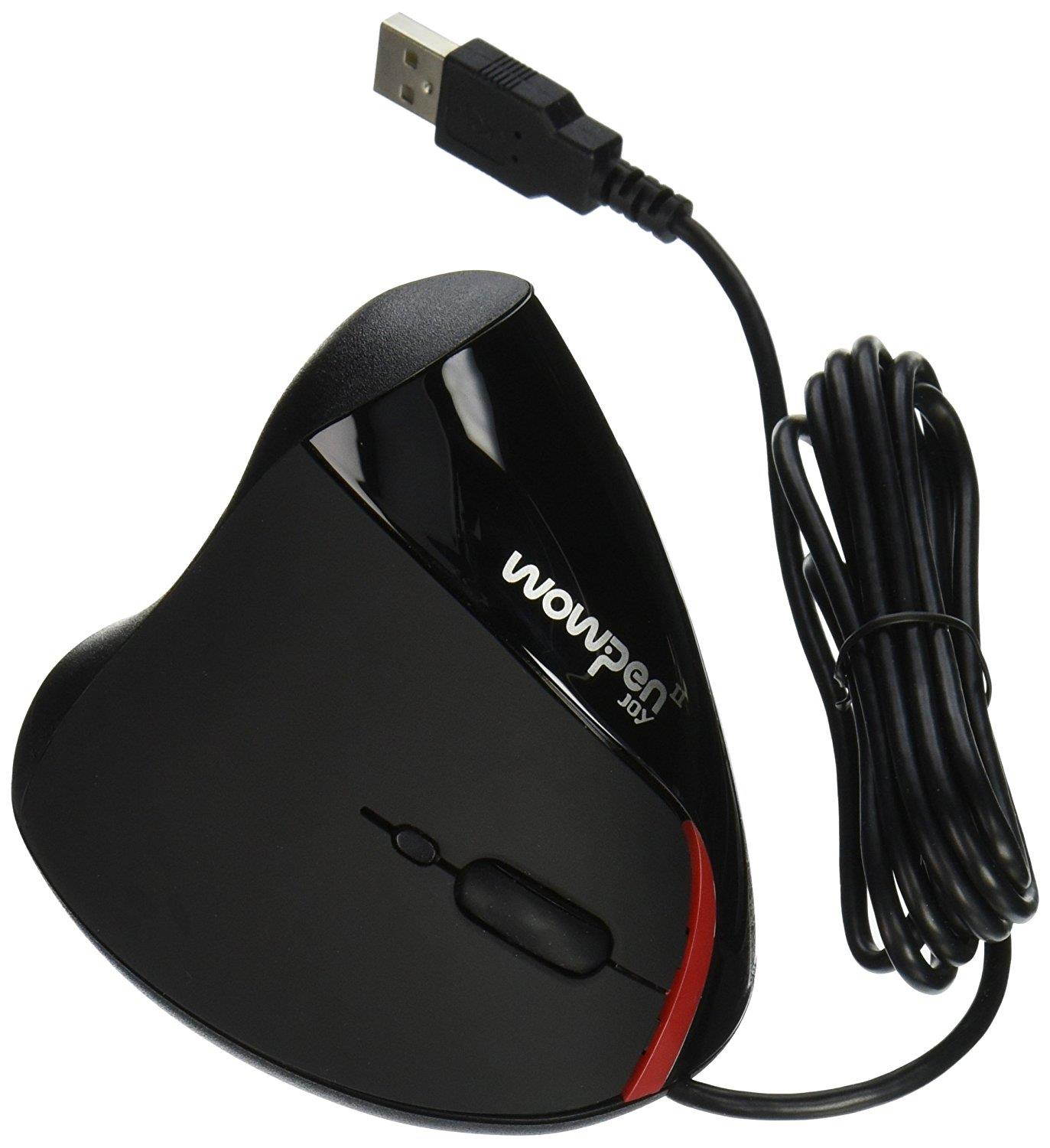 ERGOGUYS LLC WP-012-BK-E WOW JOY BLACK ERGONOMIC VERTICAL MOUSE