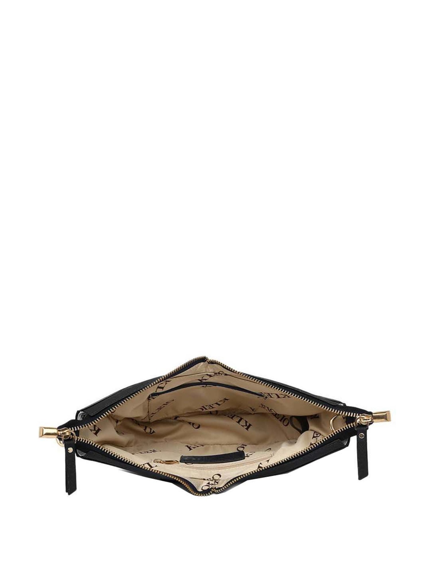 KLEIO Black Solid Small Sling Handbag