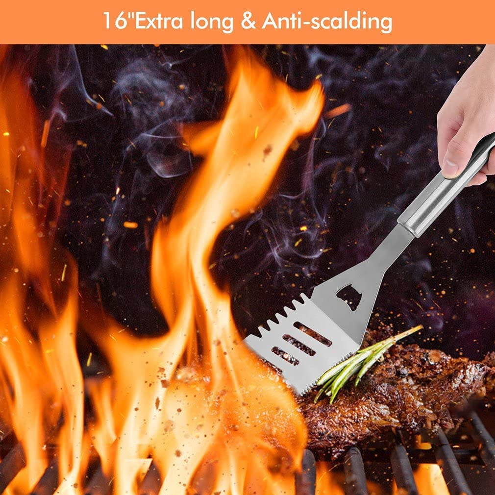 OUTAD Grilling Accessories BBQ Grill Tools Set Professional Grill Utensils 39PCS Stainless Steel Grilling Kit for Outdoor Indoor Camping Party Men and Women Gift