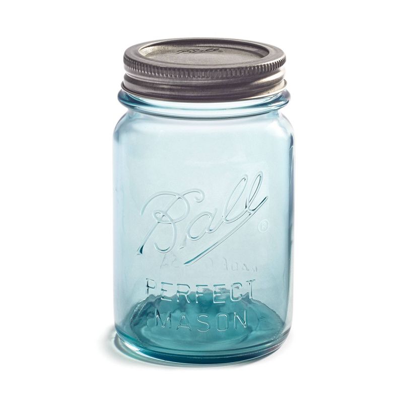 Ball 16oz 4pk Aqua Vintage Regular Mouth Jars