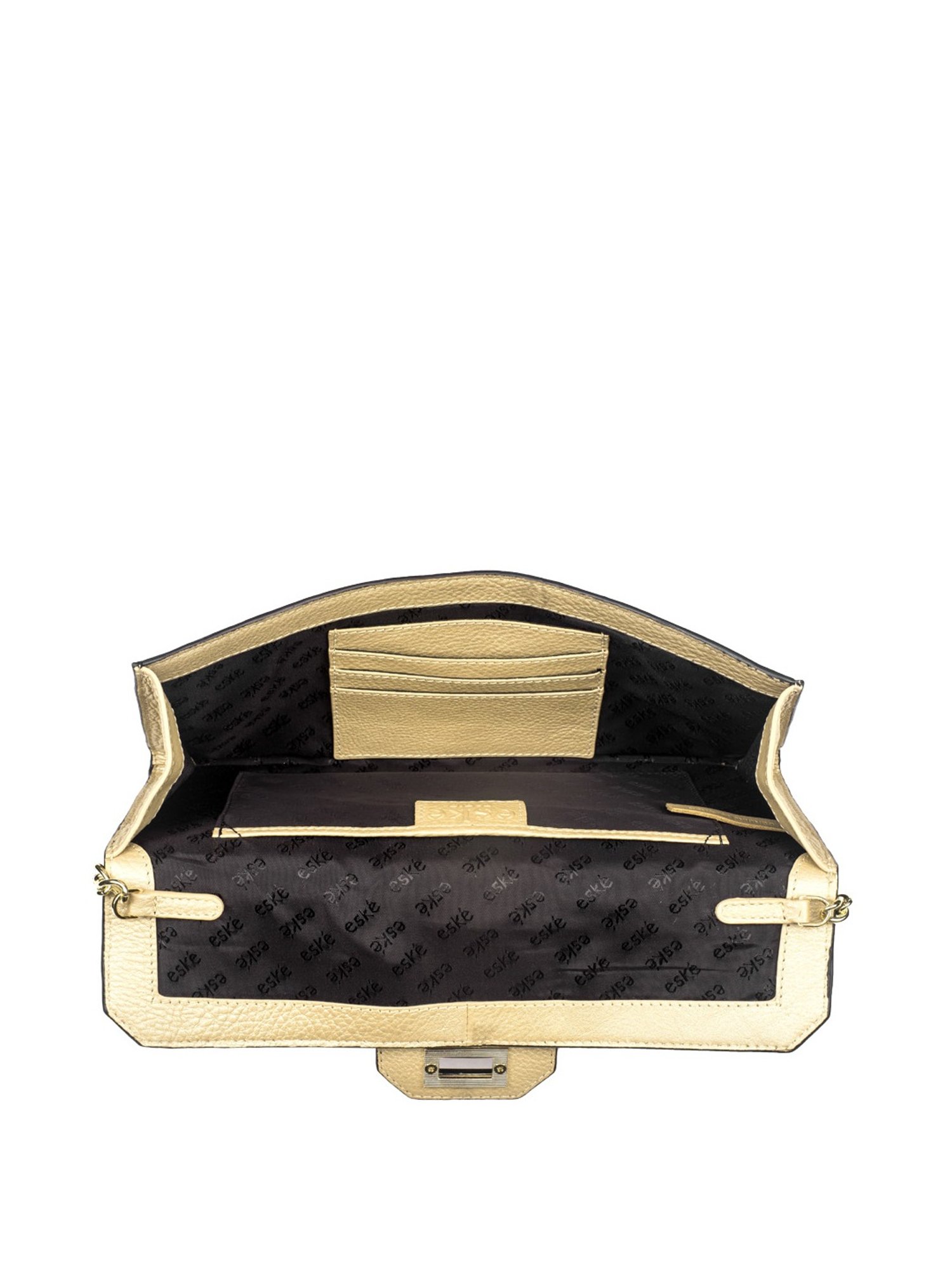 Eske Emma Black Rivets Medium Shoulder Handbag