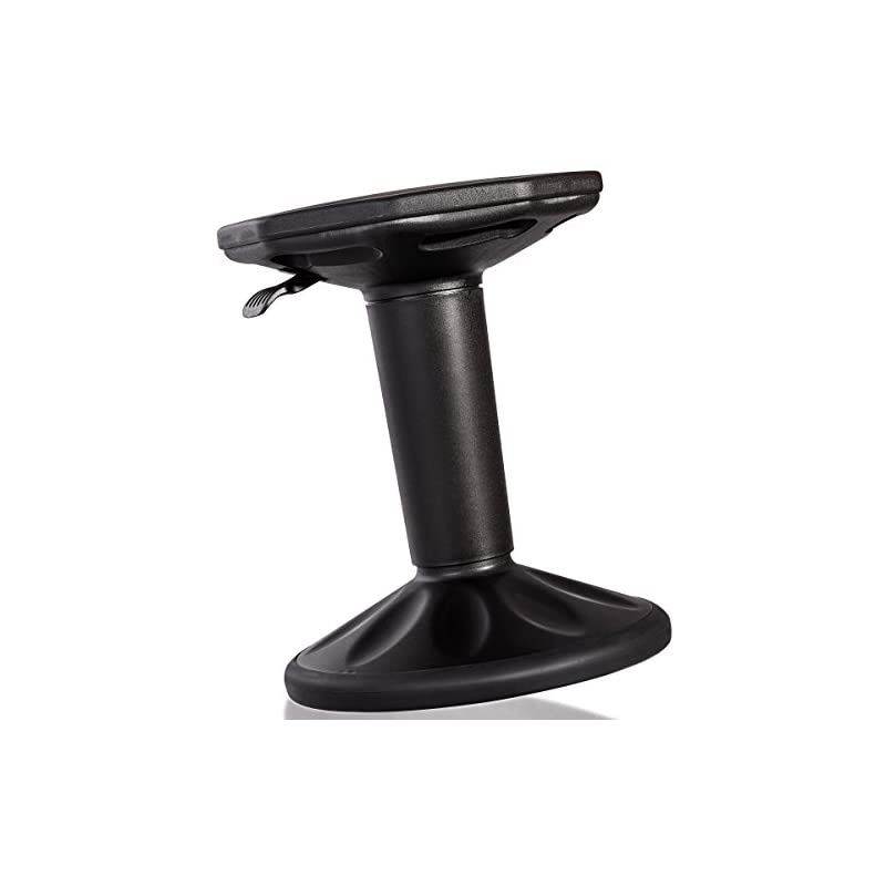 Wobble Chair Adjustable-Height 23 Inch Active Learning Stool Sitting Balance Chair for Office Stand Up Desk (Black)