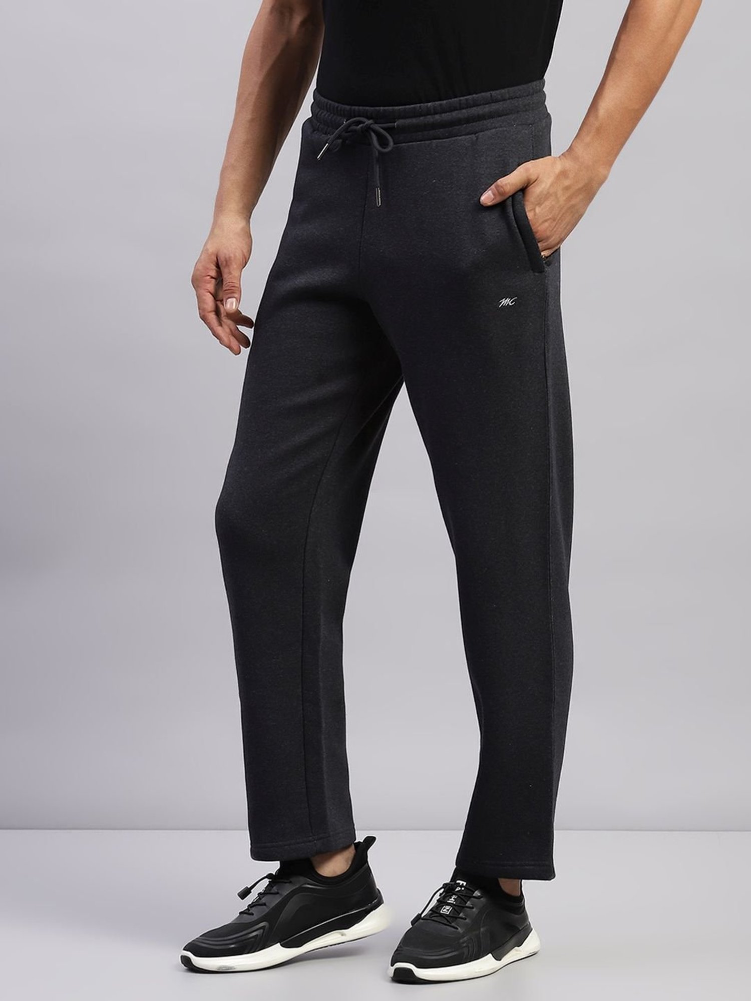 Monte Carlo Dark Grey Regular Fit Colour Block Tracksuit