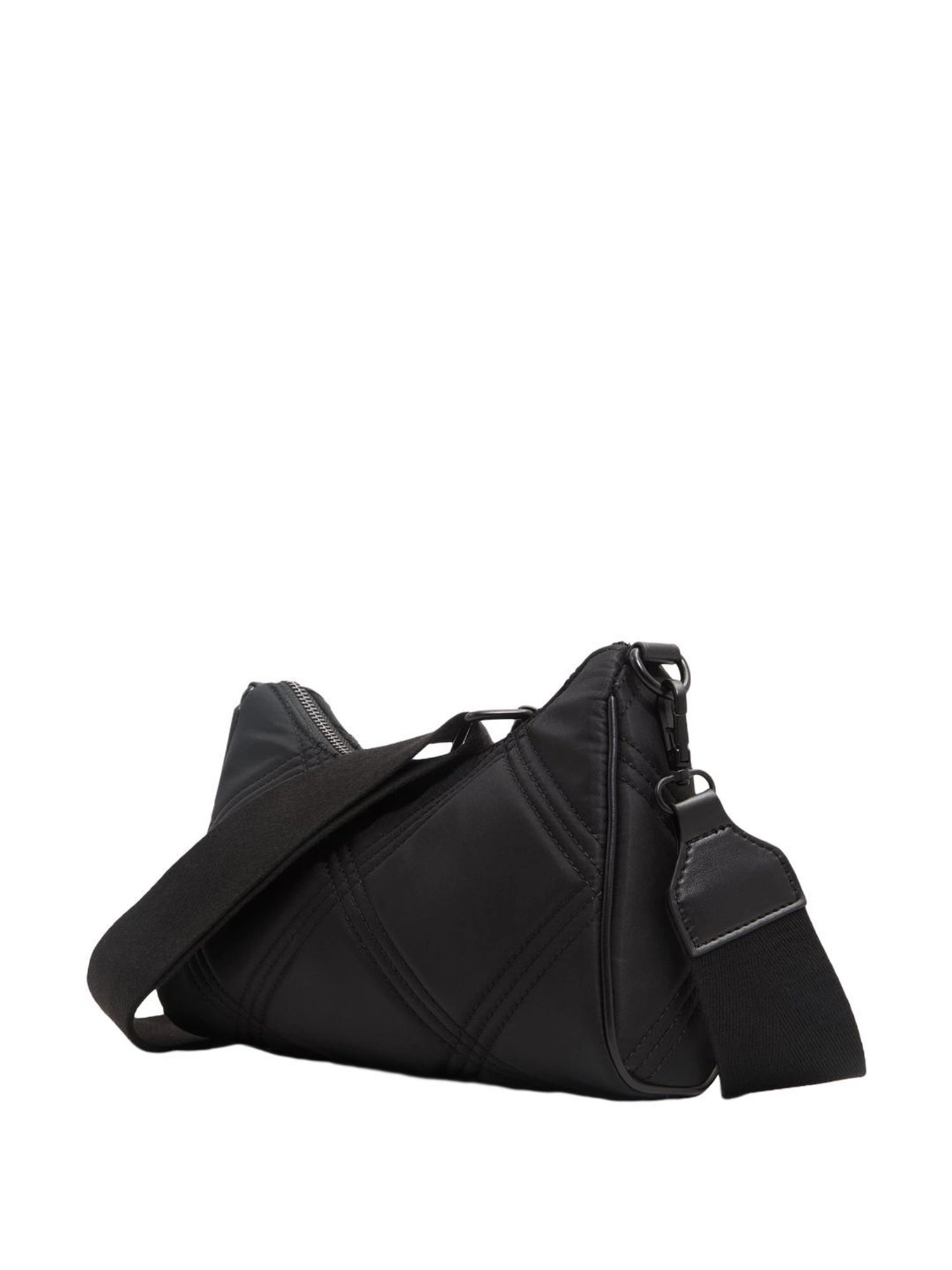 Call It Spring Black Textured Small Sling Handbag