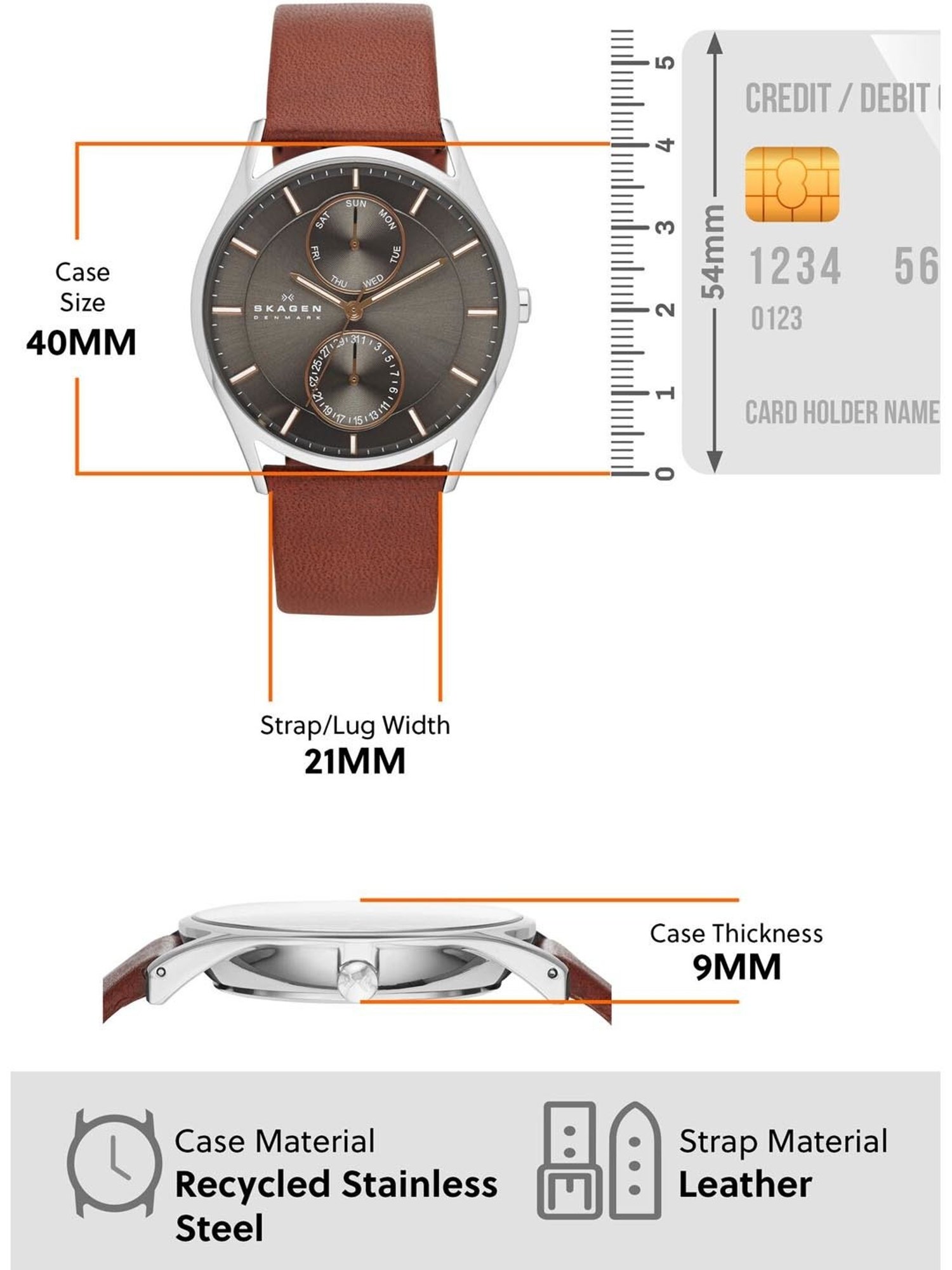 Skagen SKW6086 Holst Chronograph Analog Watch for Men