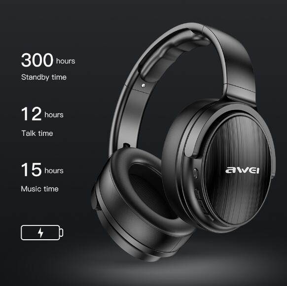 AWEI Wireless Bluetooth V5.0 Headphones Earbuds Gaming Stereo Deep Bass Gaming Headphones With Mic