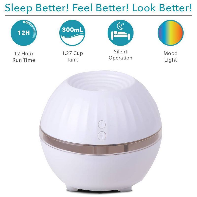 Air Innovations Ultrasonic Cool Mist Personal Humidifier White