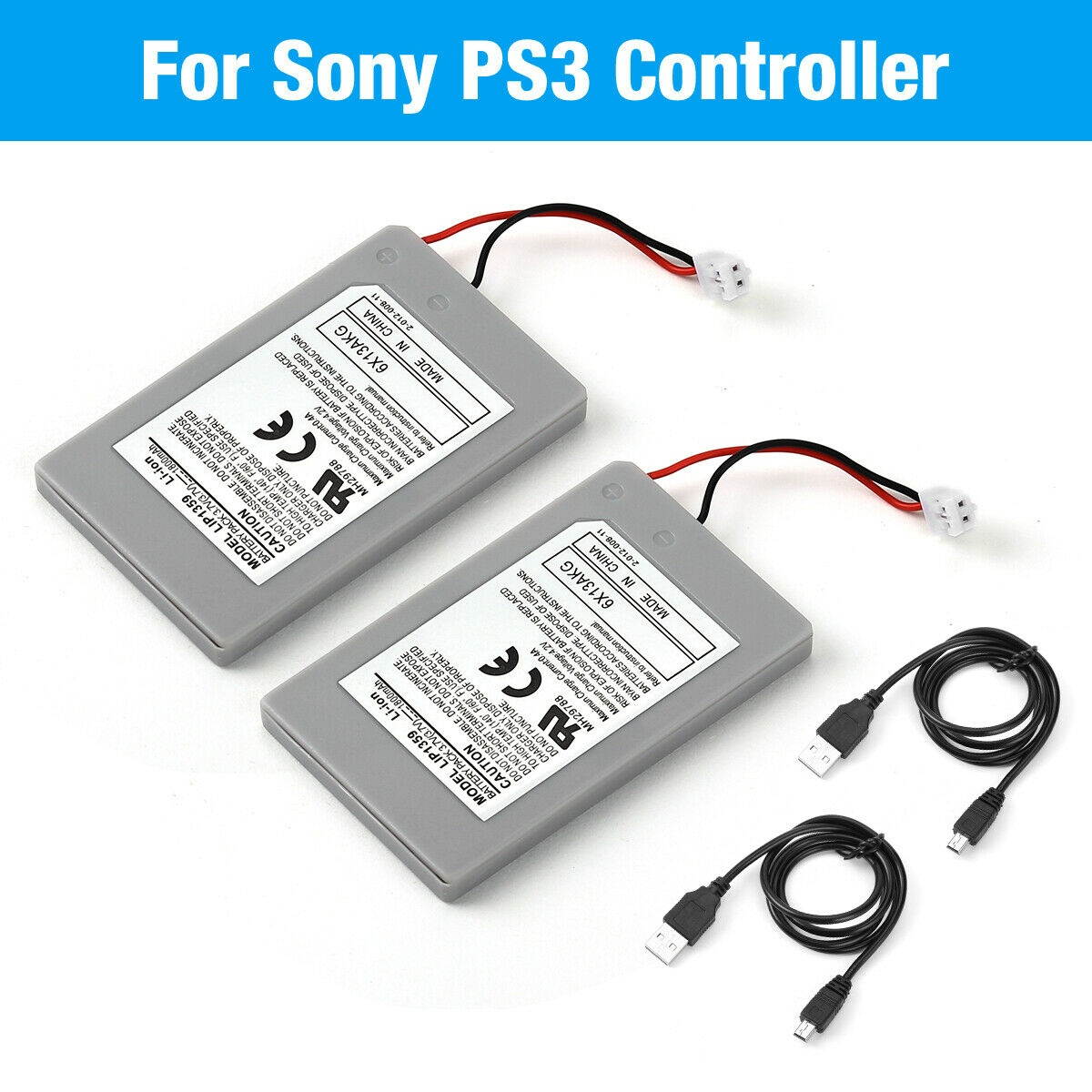 For  Playston 3 PS3 Wireless Controller Replacement Battery 3.7V 1800mAh