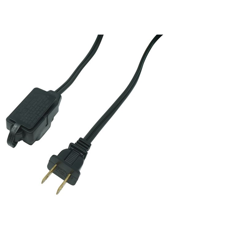 Woods 15' Indoor Extension Cord Black