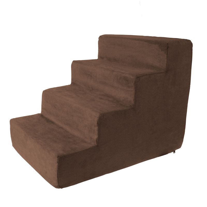 Pet Pal High Density Foam Stairs for Pets - Brown