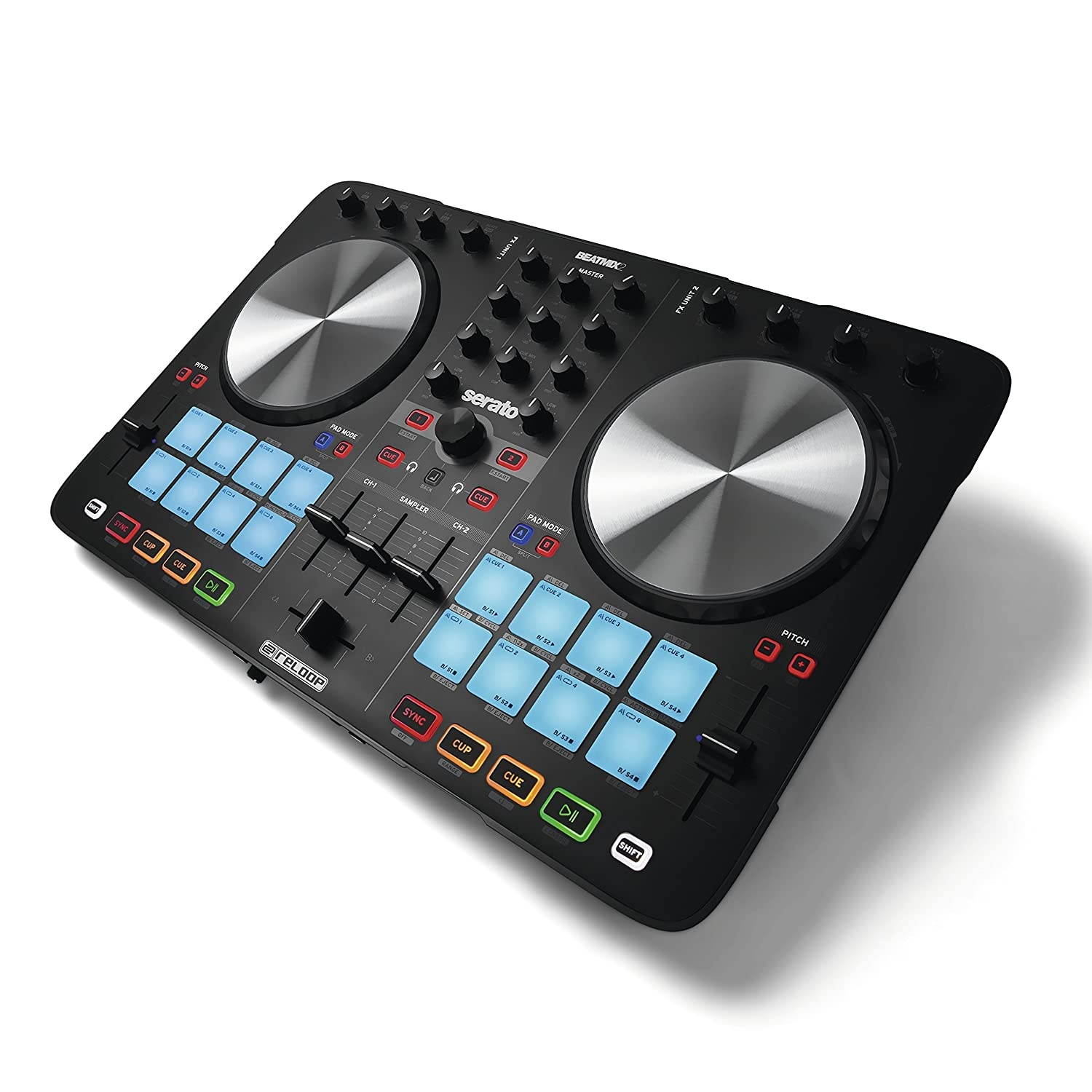 Reloop Beatmix 2, 2-Deck Serato Performance Pad DJ Controller