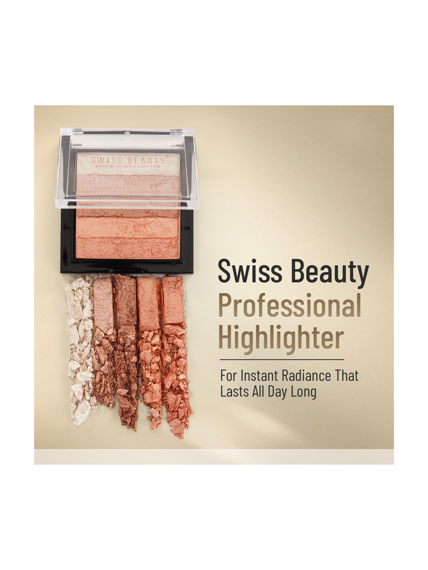 SWISS BEAUTY Brick Highlighter 2 - 7 gm