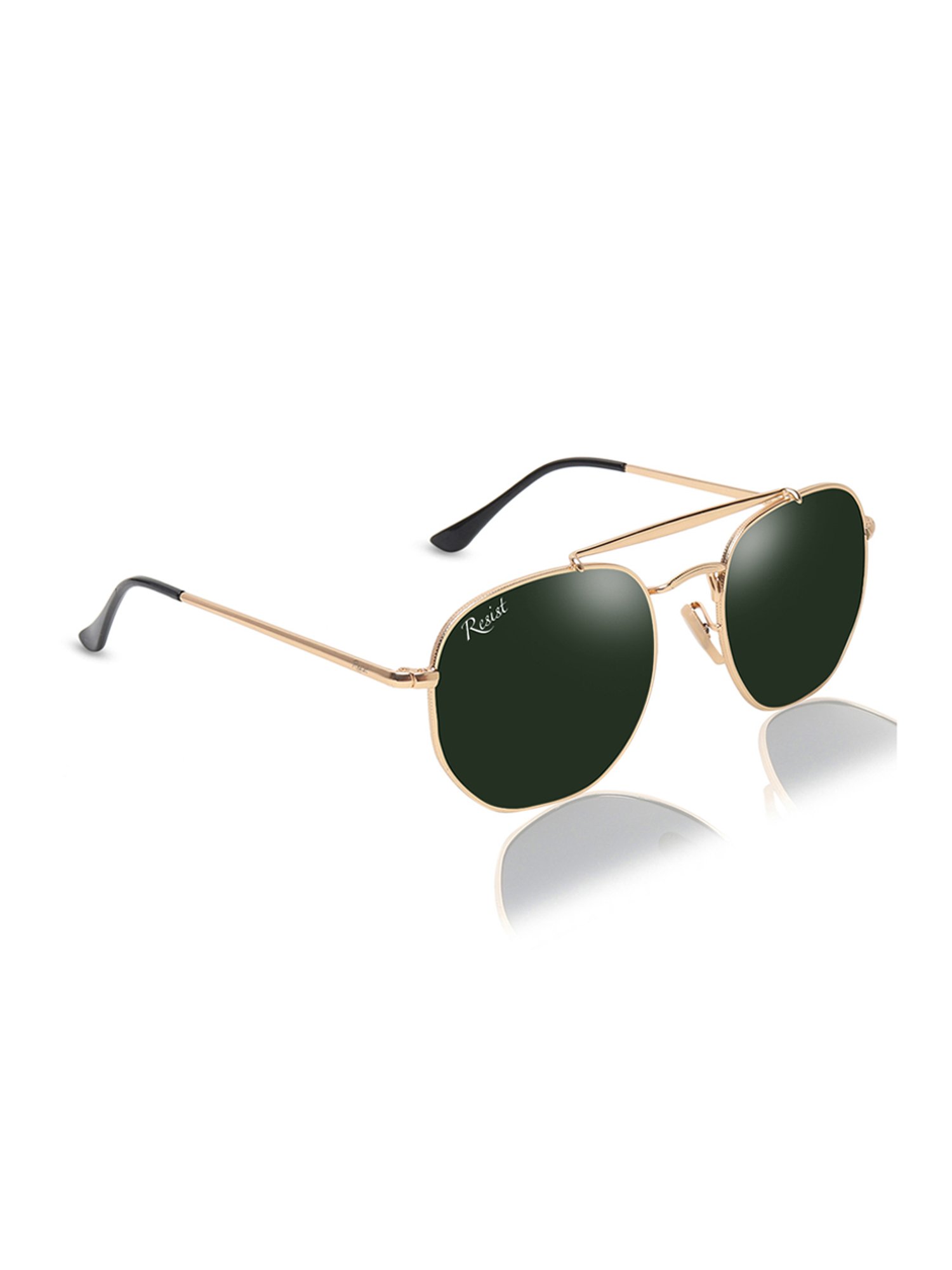 Resist Eyewear Green UV Protection Unisex Sunglasses