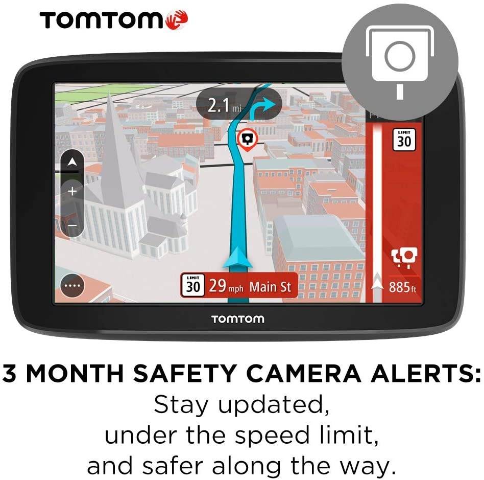 TomTom Go Comfort 6 Inch GPS Navigation Device with Updates via Wi-Fi, Real Time Traffic, Free Maps of North America, Smart Routing, Destination Prediction and Road Trips