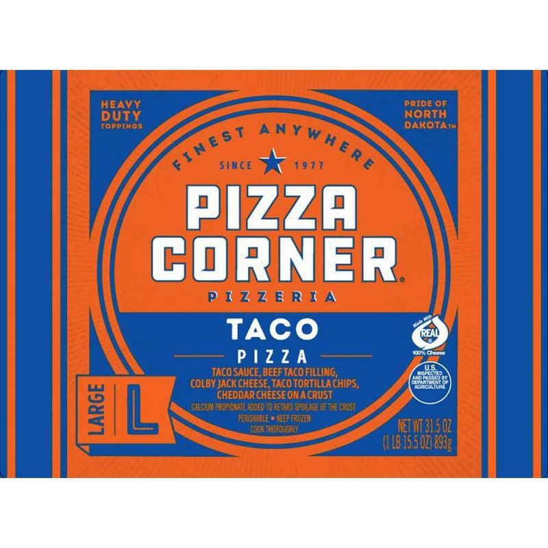 Pizza Corner Taco Frozen Pizza - 31.5oz