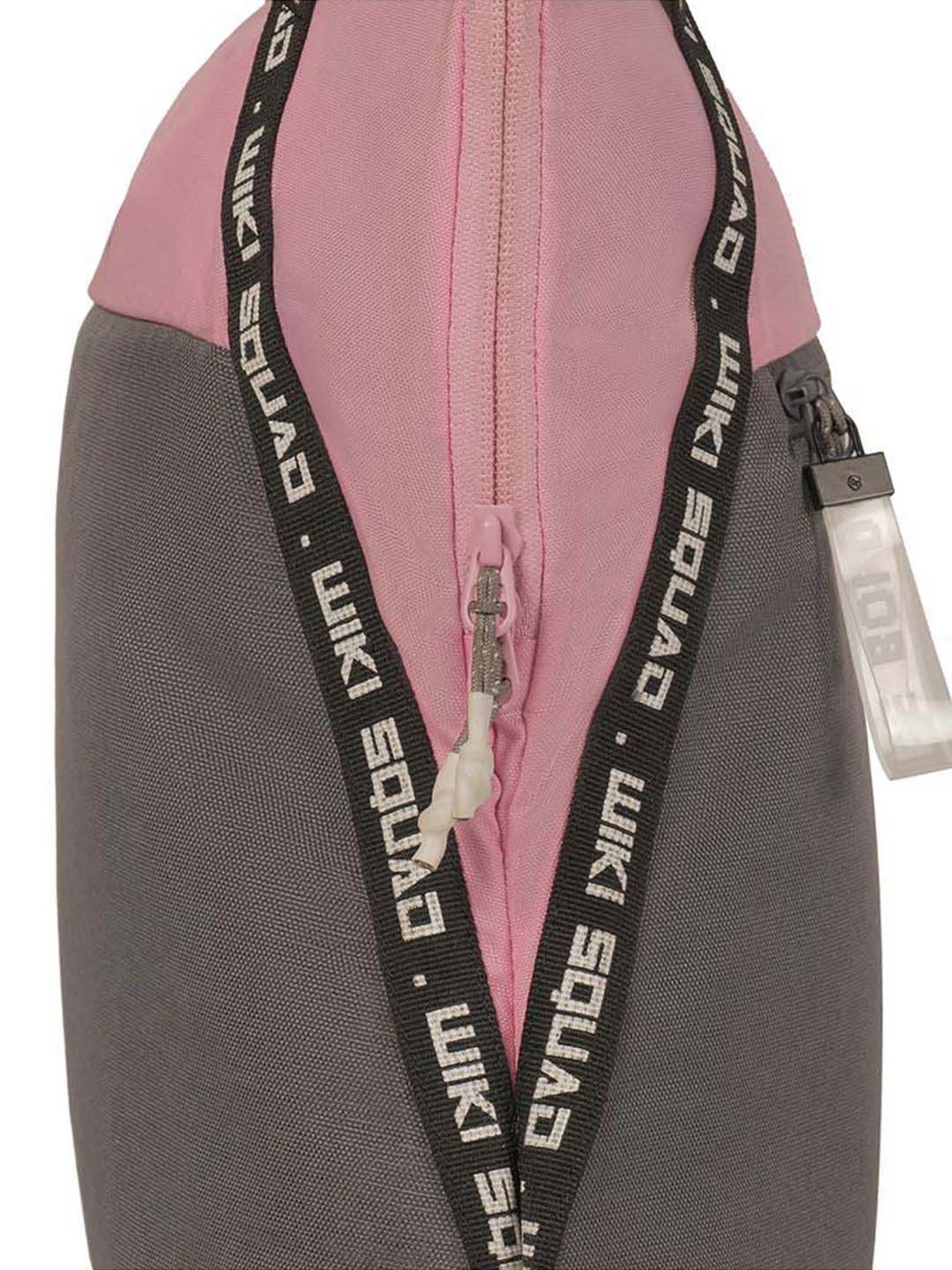 Wiki Bestie Grey & Purple Color Block Medium Tote Handbag