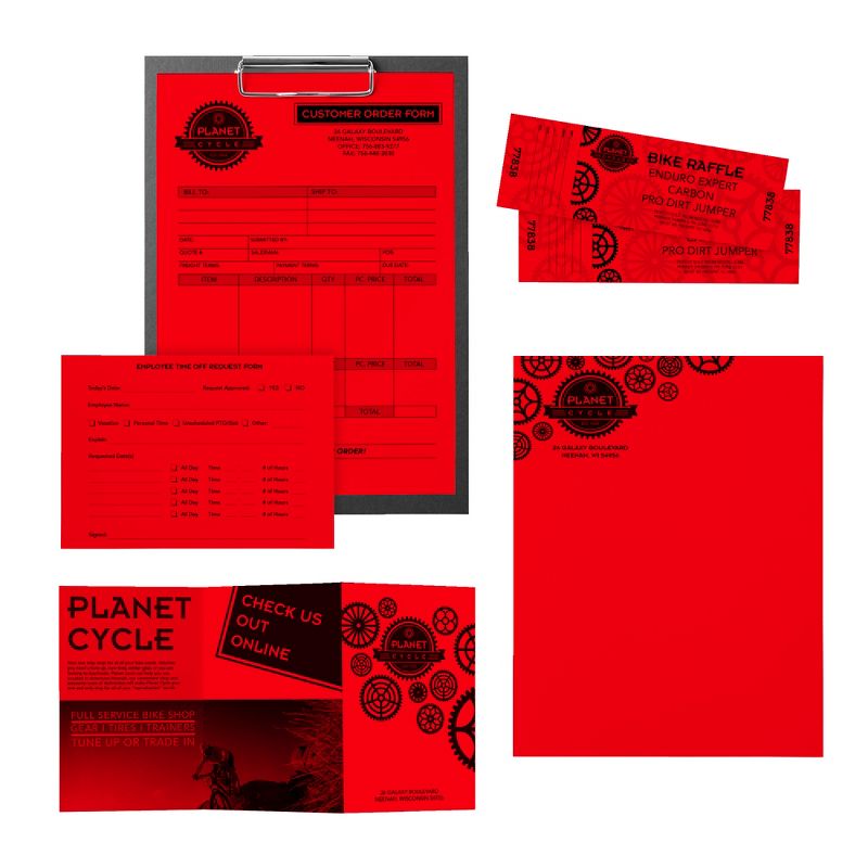 Astrobrights Card Stock, 8-1/2 x 11 Inches, Re-Entry Red, pk of 250