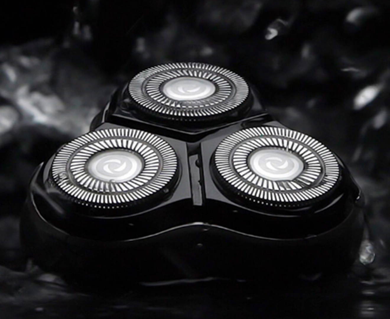 Select Mall Household Razor Electric 3D Razor Washable Intelligent Rechargeable Beard Razor Head Suitable for Men-B