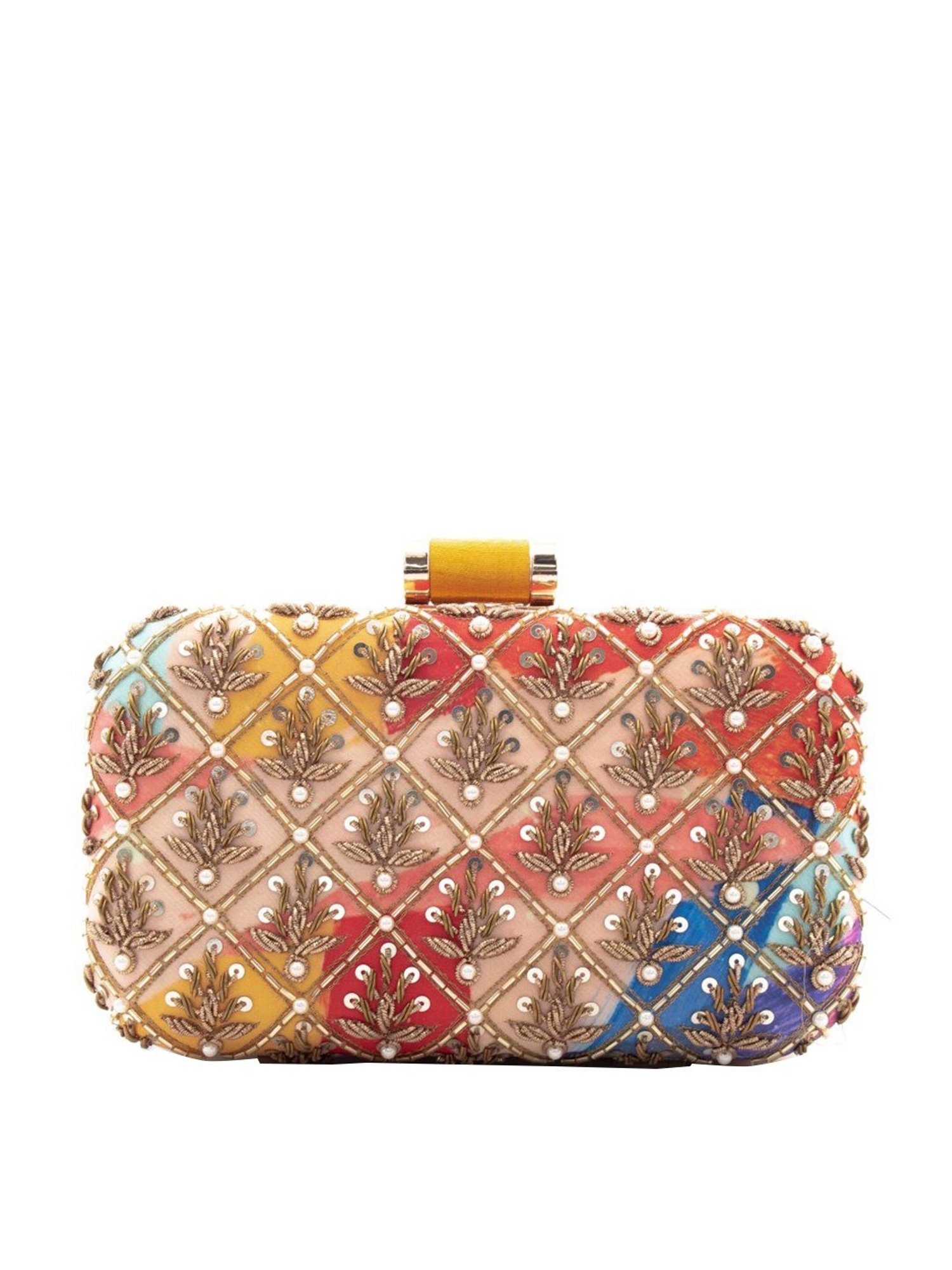 Sugarcrush Multicolor Silk Clutch