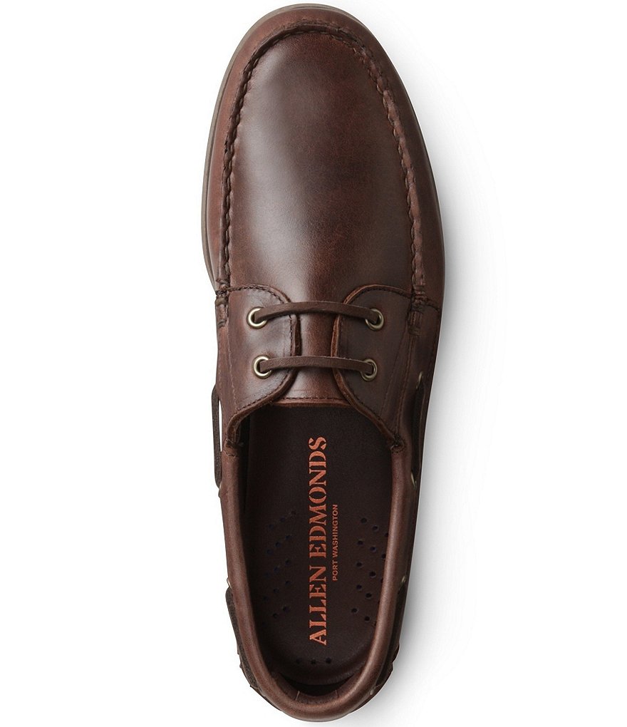 Allen-Edmonds Men's Force 10 Water Resistant Leather Slip-On Boat Shoes