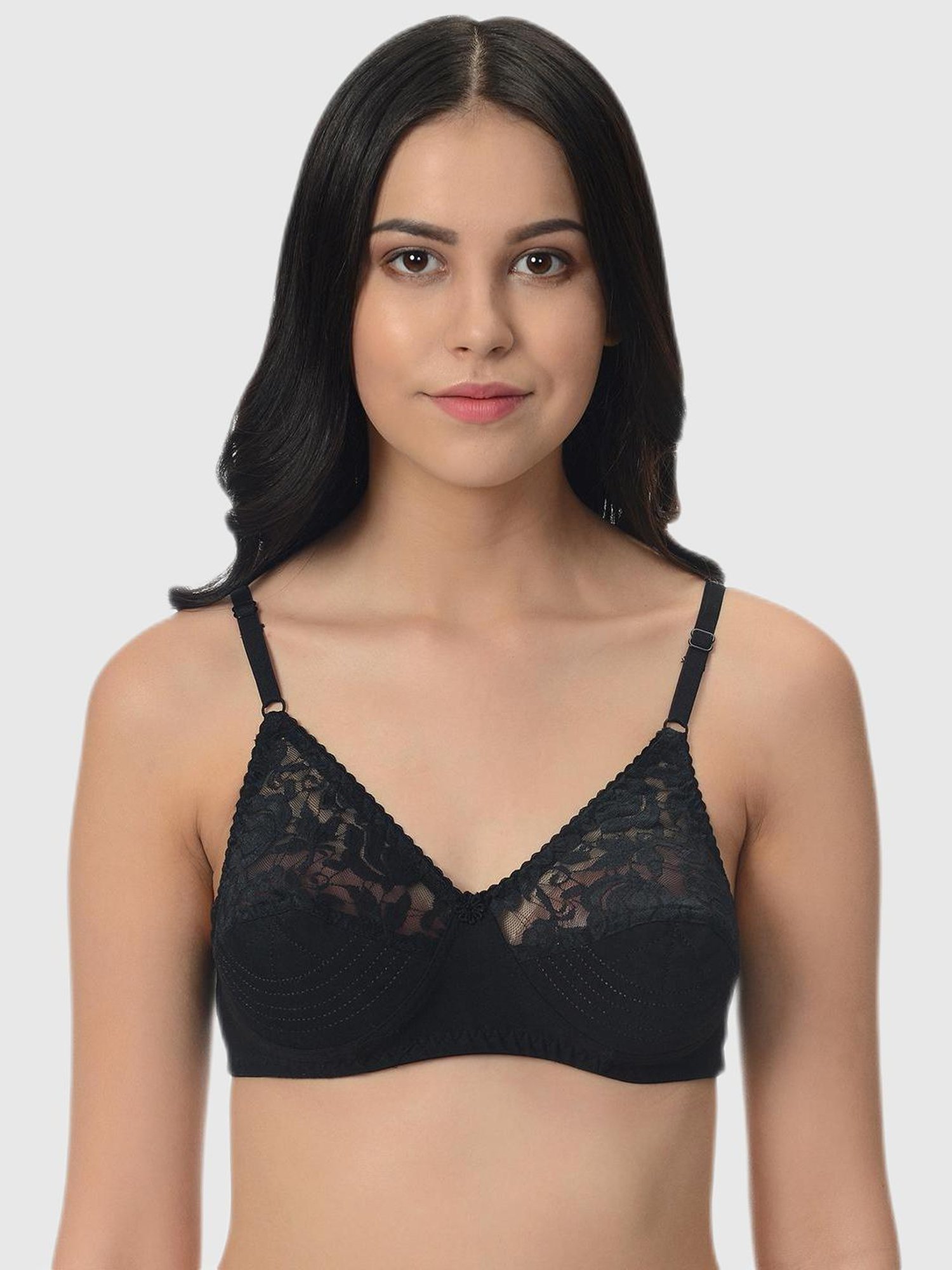 Mod & Shy Multi Lace Print Bra Set