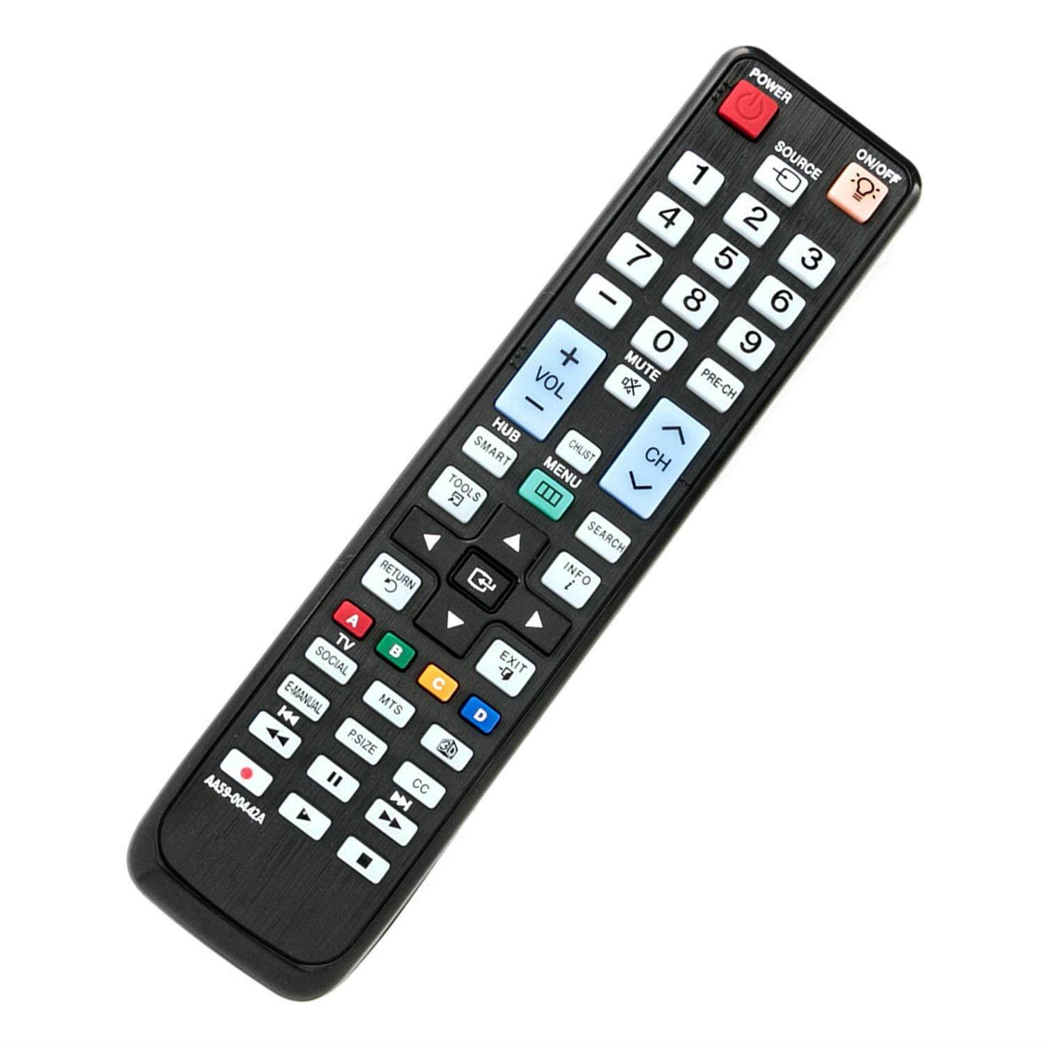 AA59-00442A Replace Remote Control for Samsung TV UN55D6000SF UN55D6300SF AA59-00441A