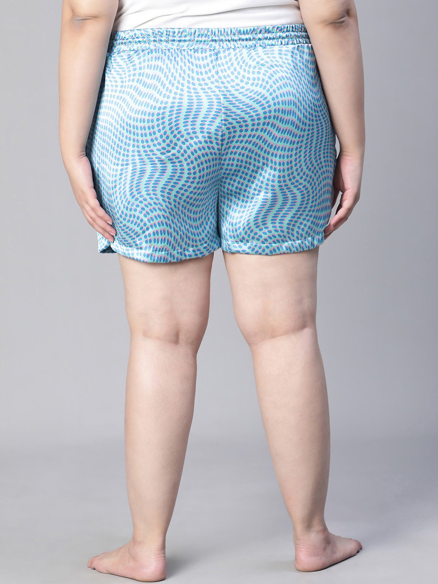 Oxolloxo Blue Printed Shorts