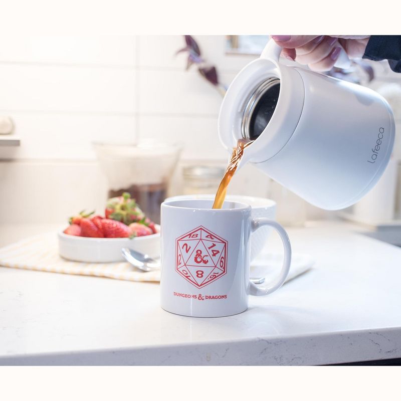 Surreal Entertainment Dungeons & Dragons D20 Dice Ceramic Mug | Holds 11 Ounces