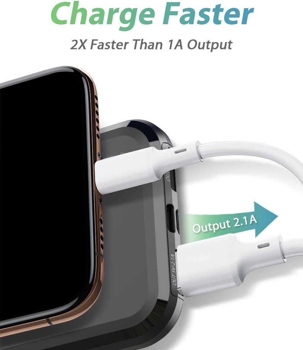 TG90 Power Bank 10000mAh Portable Battery Charger for Cell Phones External Battery Power Packs Ultra Slim Portable Phone Charger Compatible with iPhone Android Phone Smart Devices