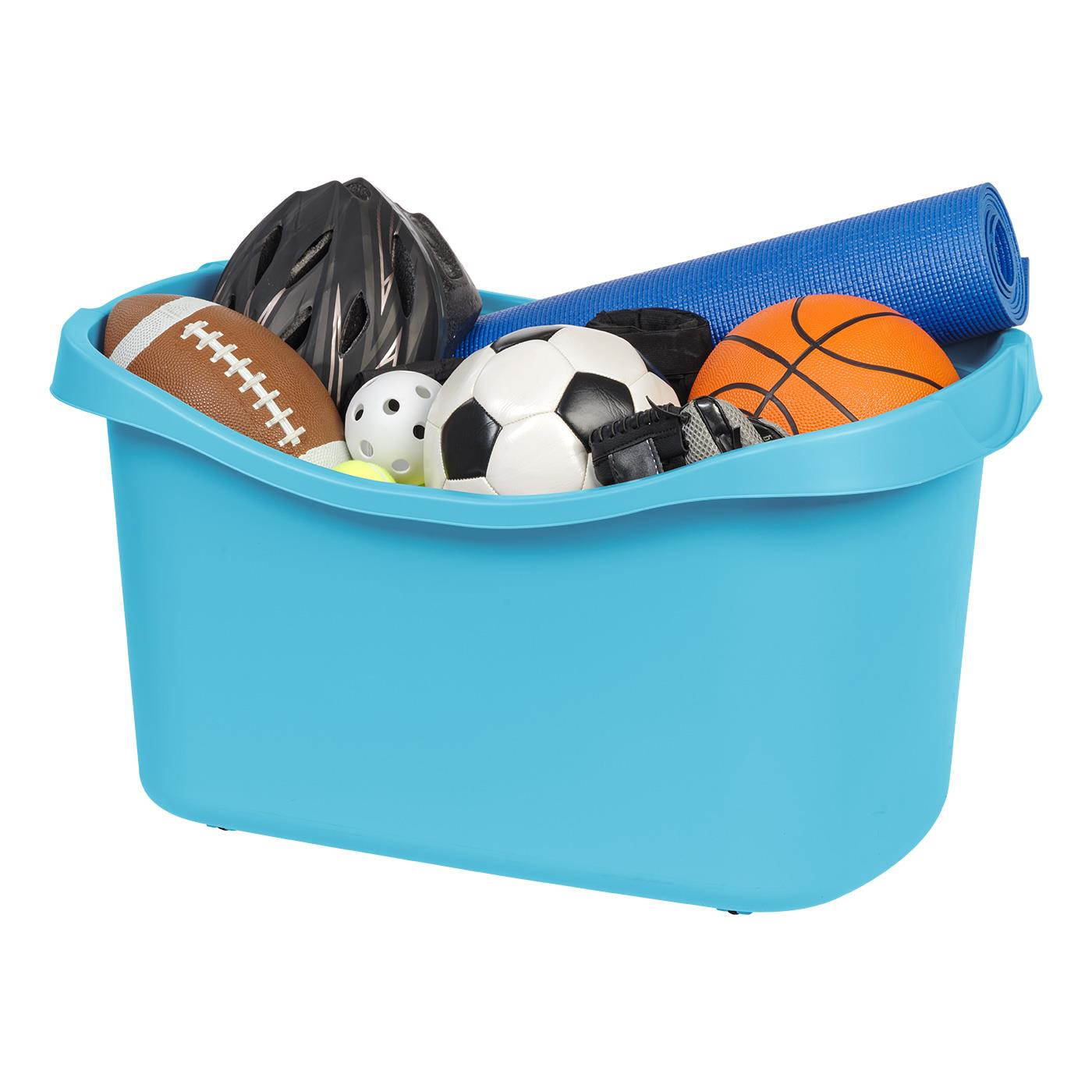 IRIS Jumbo Rolling Bin, 1 Pack, Blue