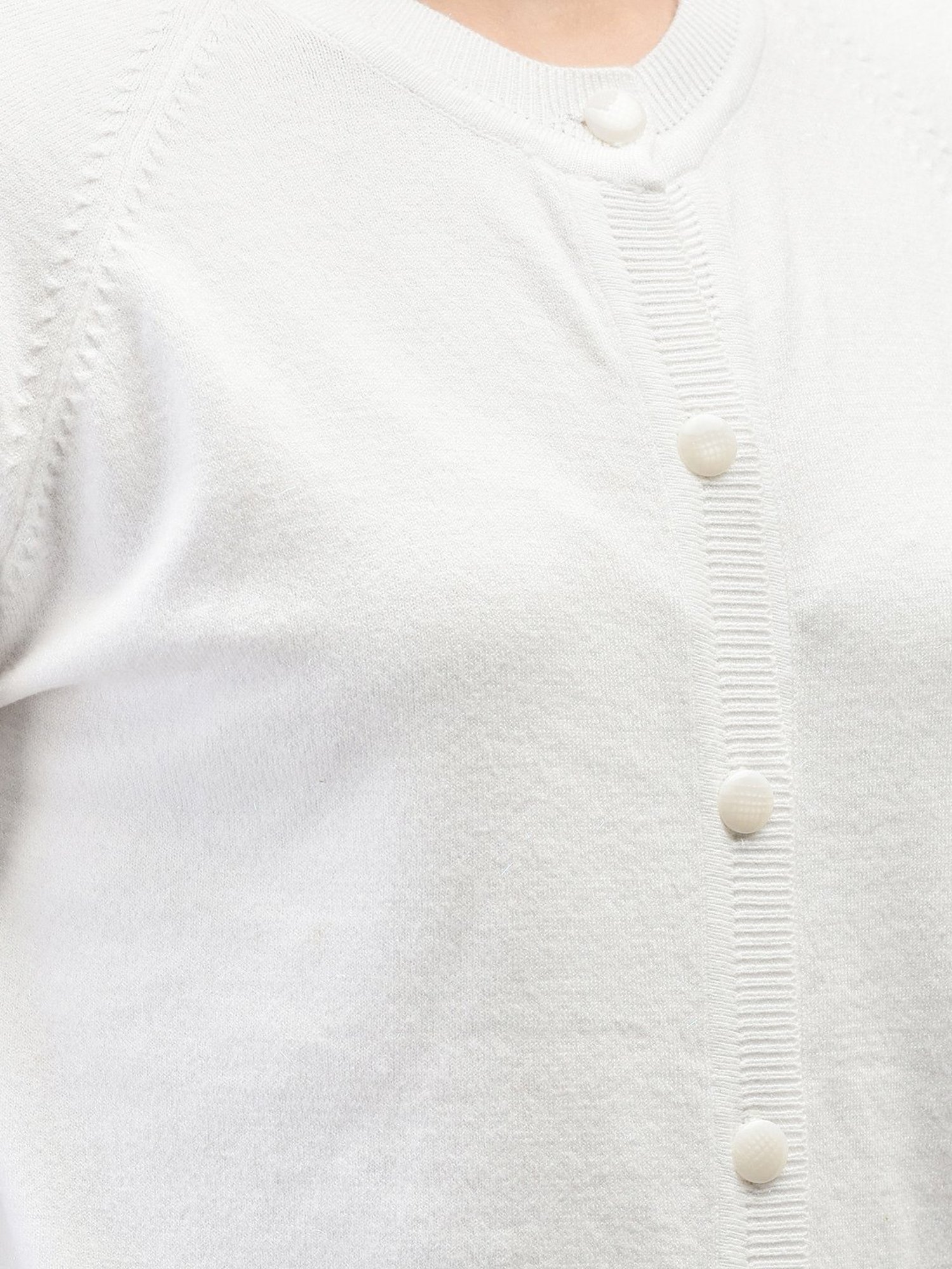 Crimsoune Club White Regular Fit Cardigan