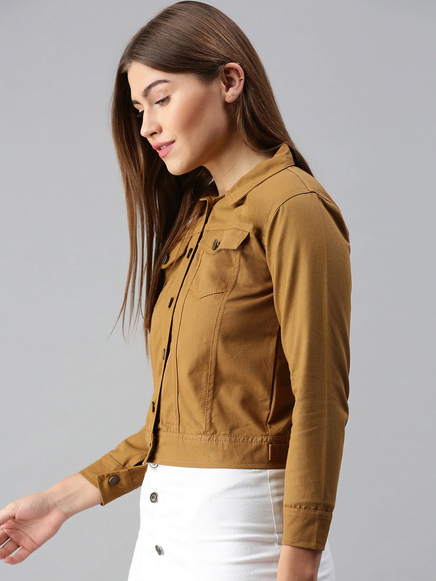 VOXATI Khaki Regular Fit Jacket