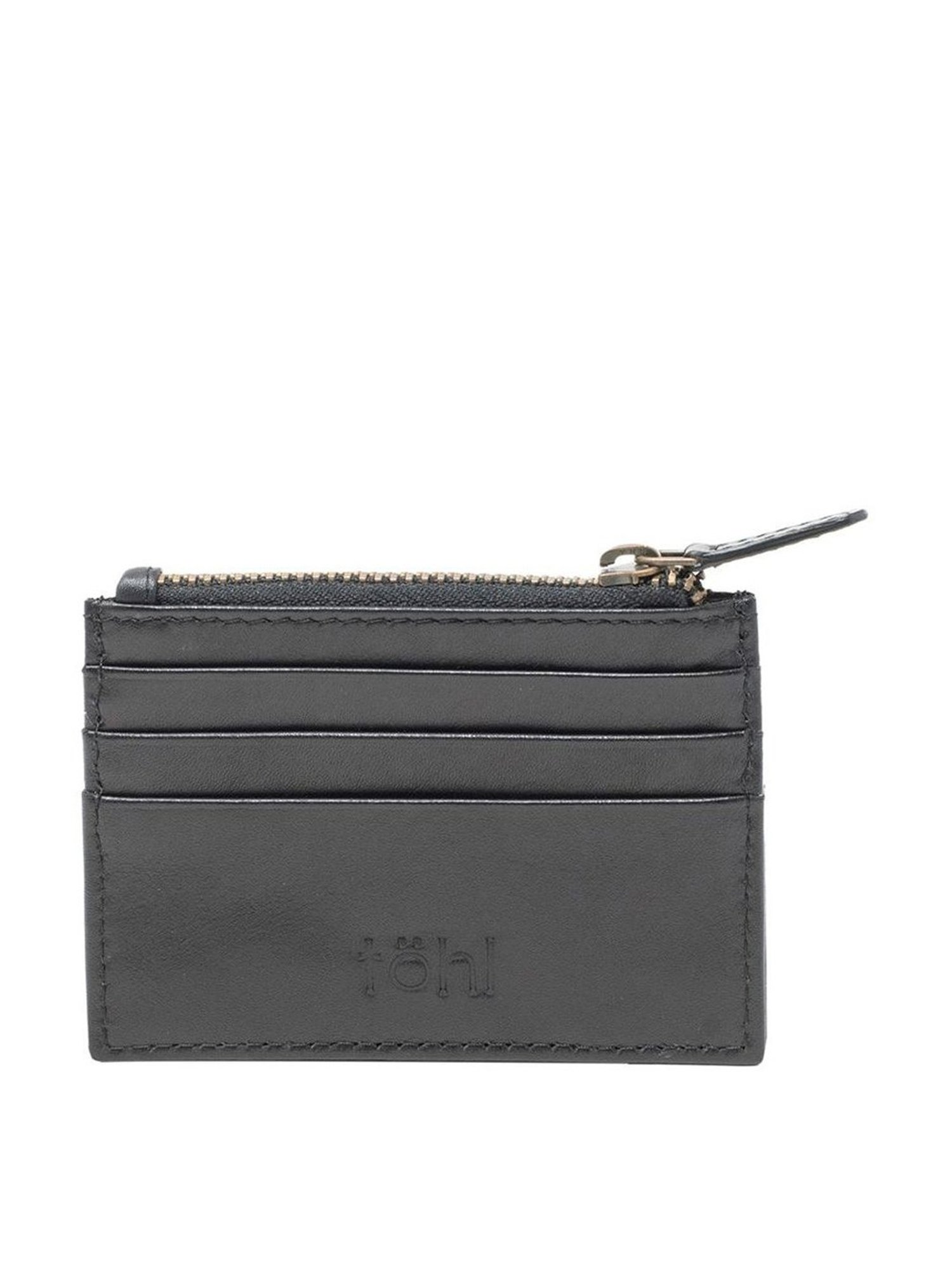 Tohl Black Casual Leather Wallet for Men