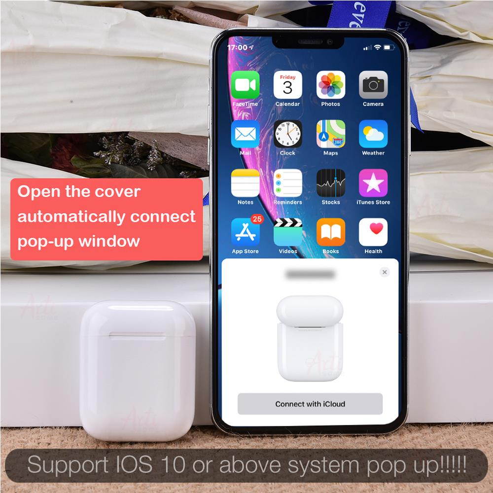 i200 TWS Wireless Charging Headset Bluetooth 5.0 6D Bass Earphone