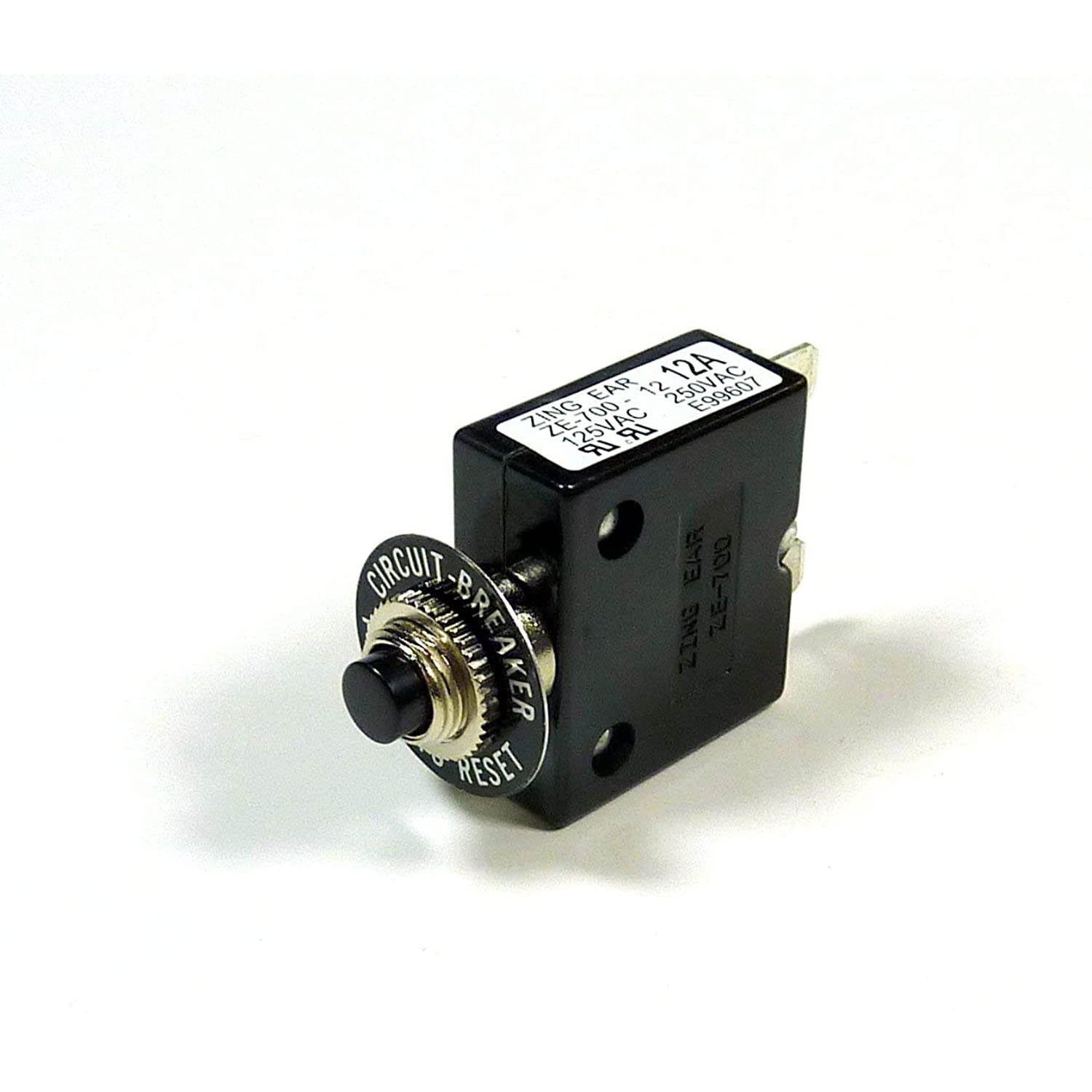 12 AMP 50VDC, 250VAC CIRCUIT BREAKER