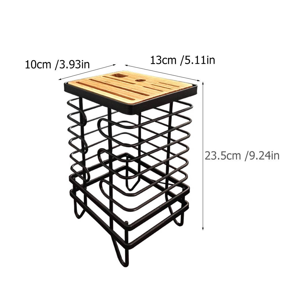 1Pc Iron Cutting Tool Rack Multifunctional Cutlery Organizer Kitchen Shelf