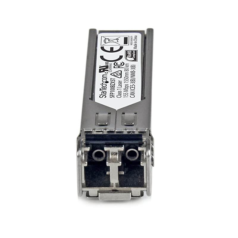 com MSA Uncoded Compatible SFP Module - 100BASE-ZX - 100MbE Single Mode Fiber (SMF) Optic Transceiver - 100Mb Ethernet SFP - LC 80km - 1550nm - DDM (SFP100BZXST)