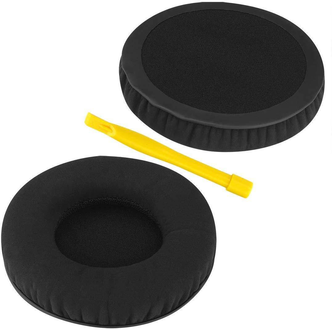 Geekria Comfort Velour Replacement Ear Pads for Sennheiser Urbanite XL Over-Ear Headphones Earpads, Headset Ear Cushion Repair Parts (Black)