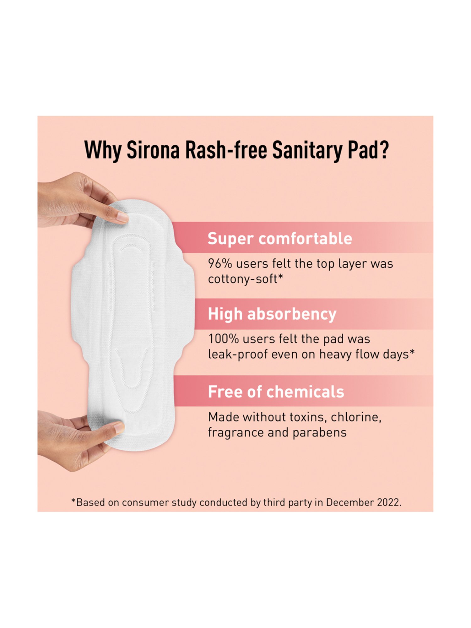 Sirona Cottony Soft Rash Free Sanitary Pads for Women Extra Large Plus - 10 Pads