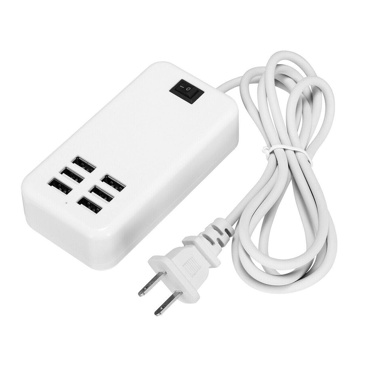 4/6 Port USB Hub Multi-Port Wall Travel Charger Desktop Charging Ston Adapter